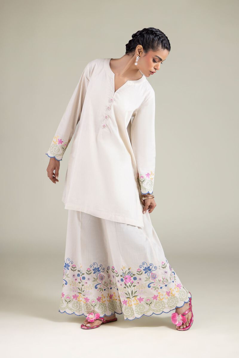 Floral Wide-Leg Pants