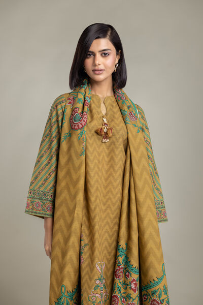 Printed Light Khaddar Tailored 3-Piece Set