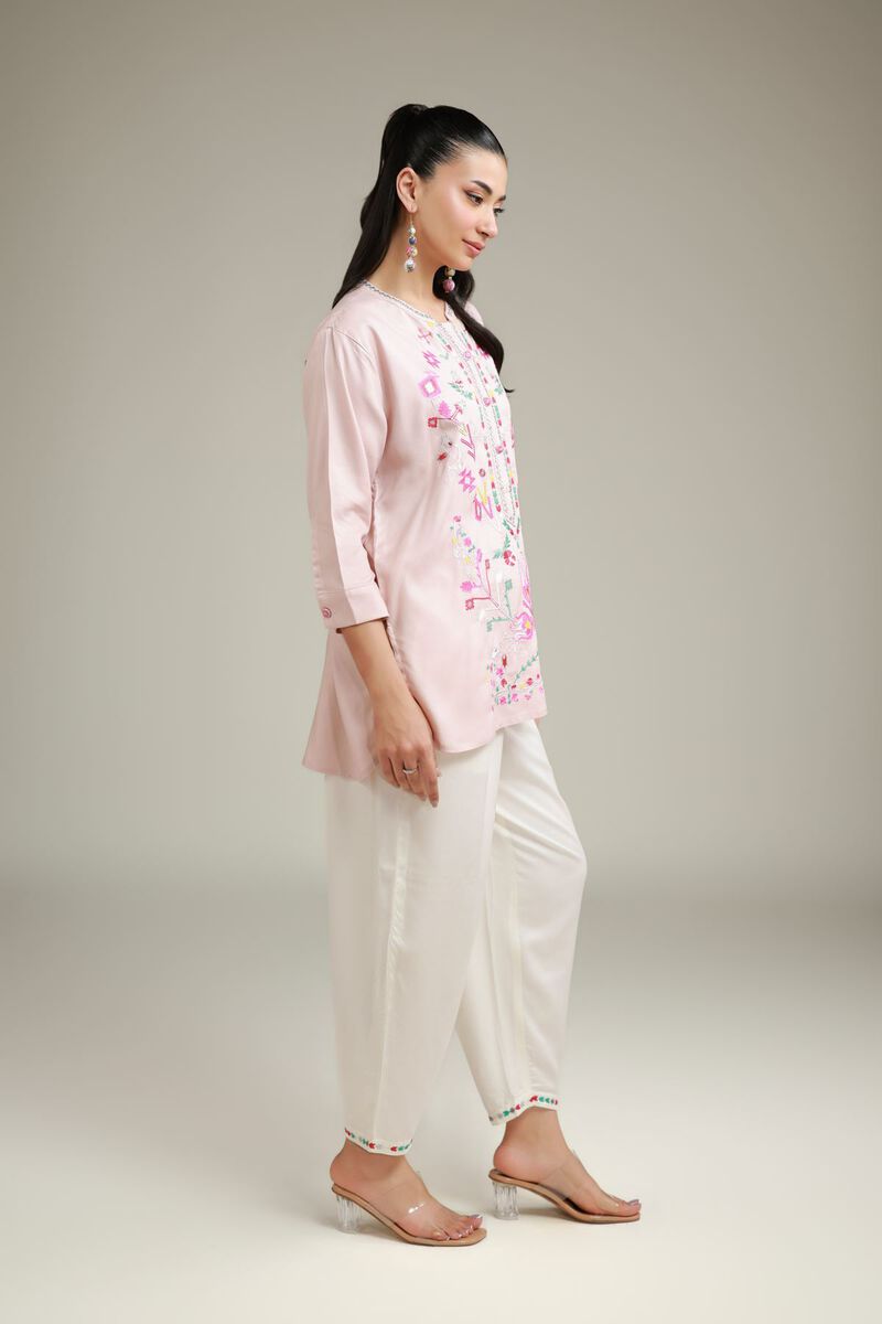 White Viscose Trousers