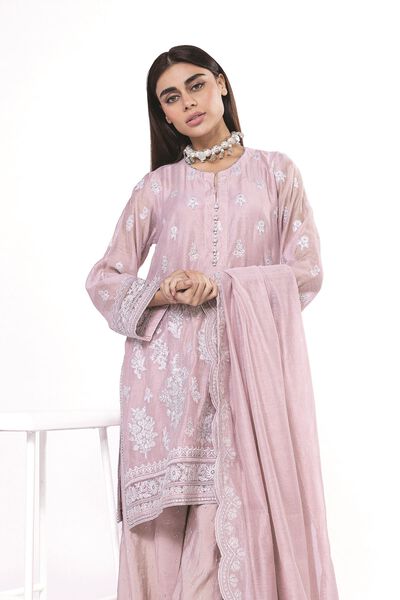 Embroidered | Viscose Khaddi Net | Fabrics 3 Piece | PKR 11,900