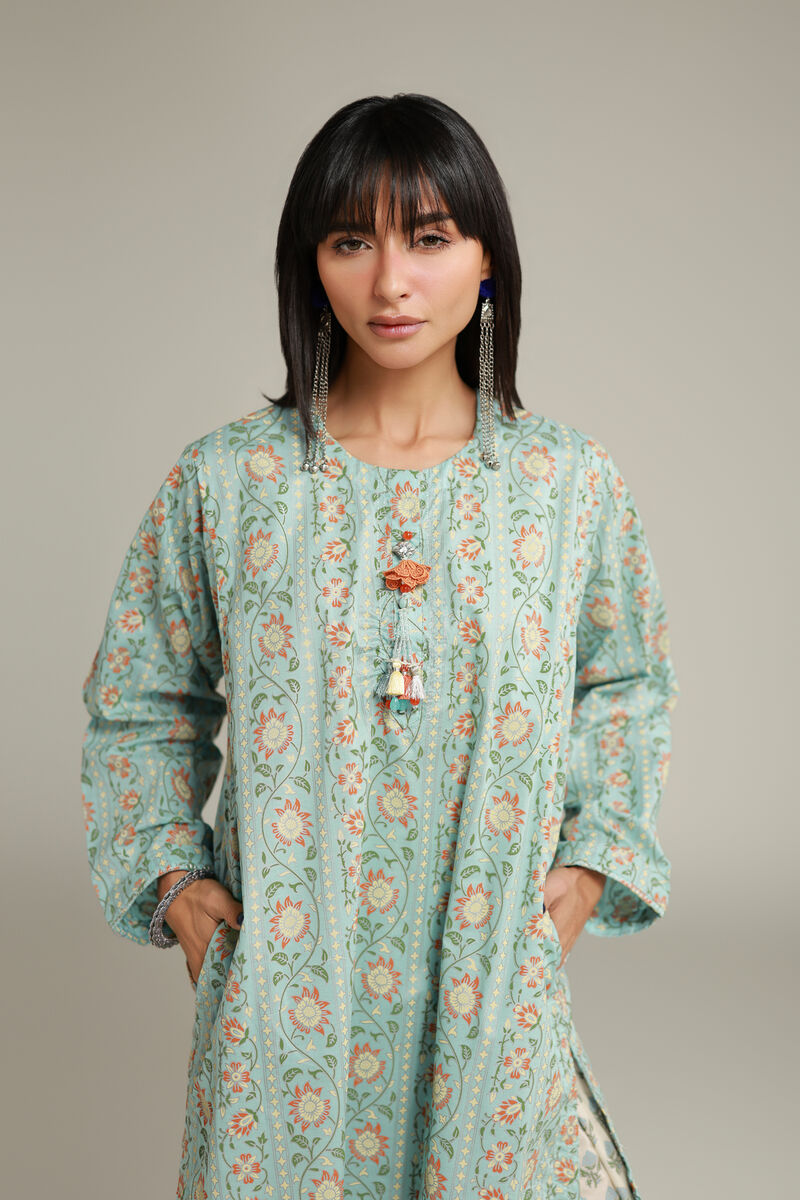 Floral Tassel Kurta