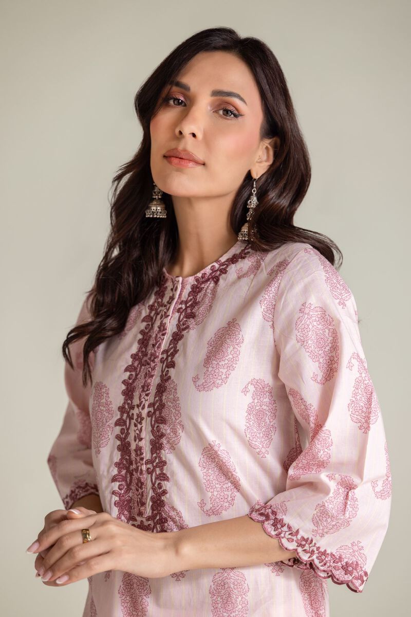 Pink Paisley Kurta