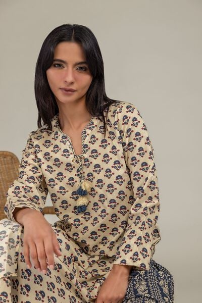 Floral Longline Kurta, image 1