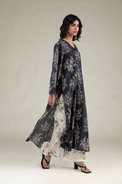 Embroidered Cambric Floral Cambric Pants