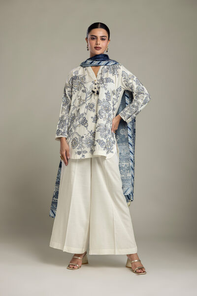 Embroidered Raw Silk Raw Silk Pants