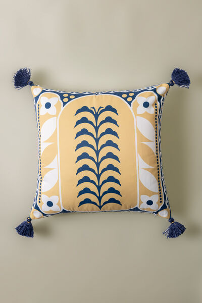 Printed Poly Sateen 16x16in Cushion Cover