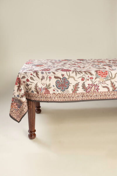 Printed Cotton Duck 66x104in Table Cover