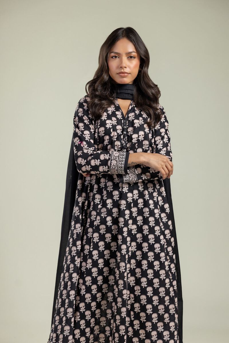 Black Solid Dupatta