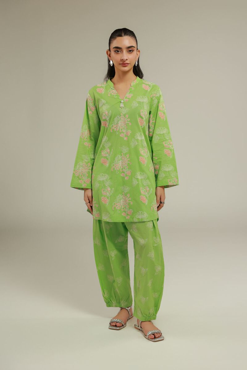 Green Cambric Kurta