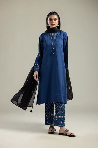 Geometric Blue Pants, image 1