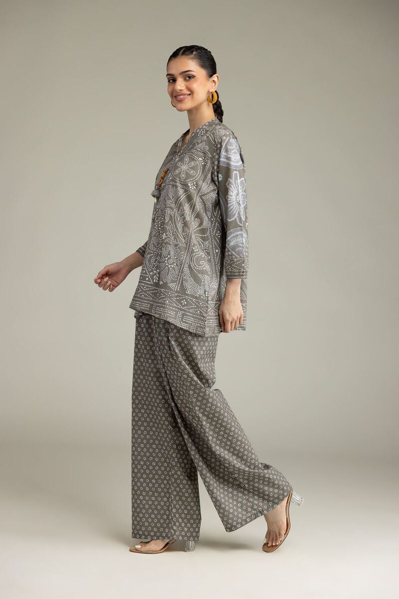 Gray Viscose Trousers
