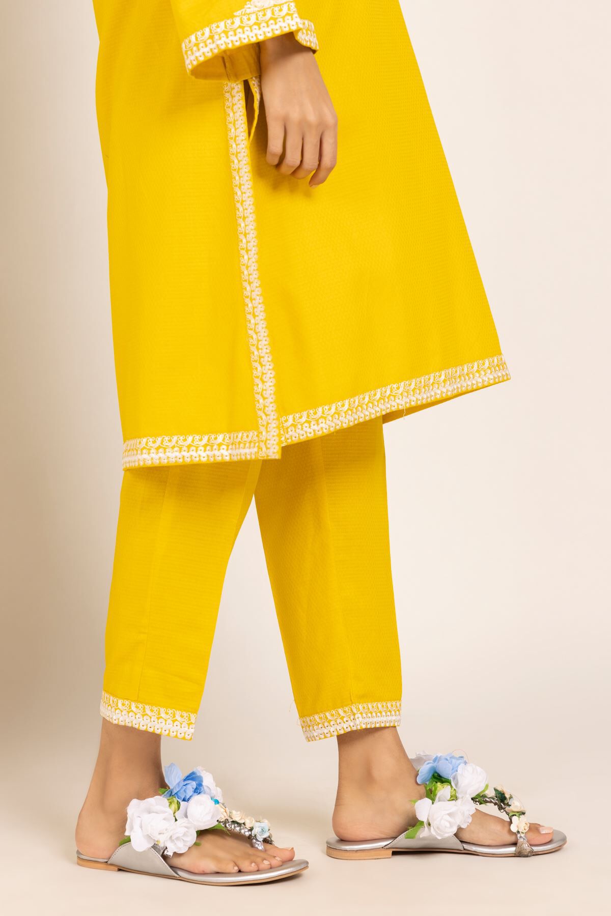 Khaadi on sale embroidered trousers