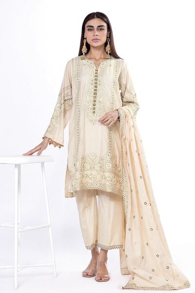 Embroidered | Viscose Khaddi Net | Fabrics 3 Piece | PKR 7,500