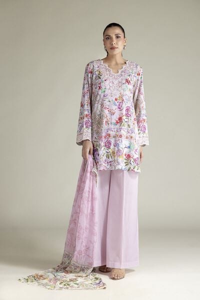 Embroidered Lawn Fabrics 3 Piece