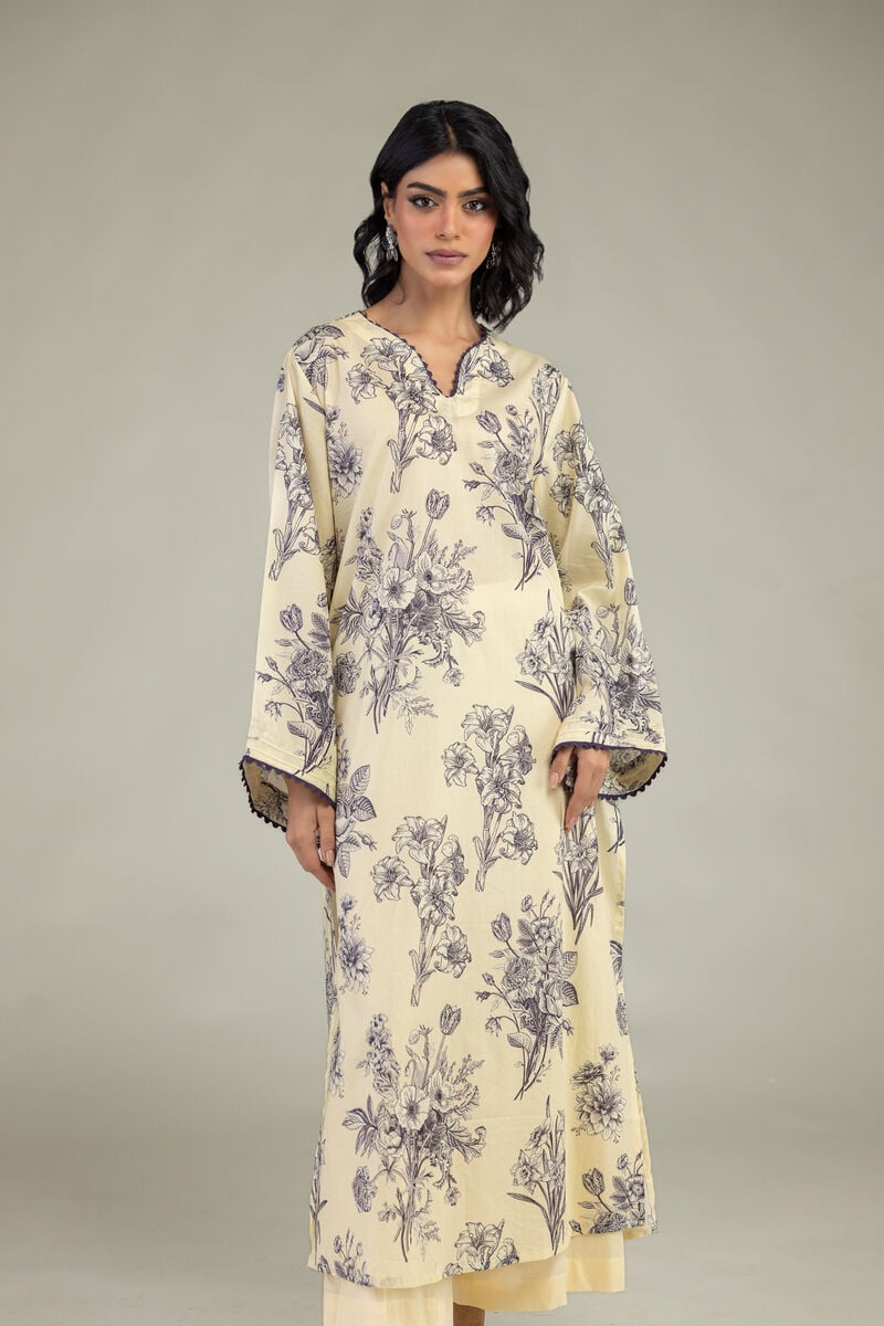 Long Floral Kurta