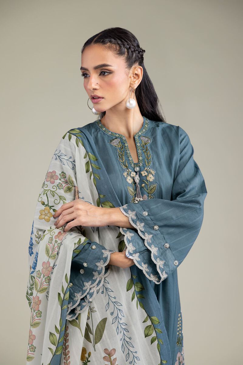 Floral Cotton Dupatta view 2