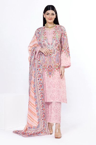 Printed | Slub Lawn | Fabrics 3 Piece | PKR 3,500