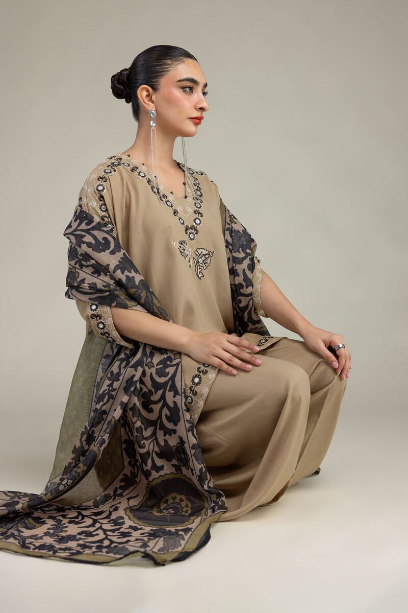 Beige Mesuri Dupatta