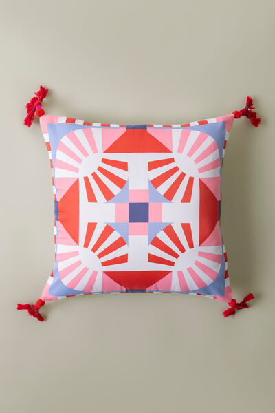Printed Poly Sateen 16x16in Cushion Cover