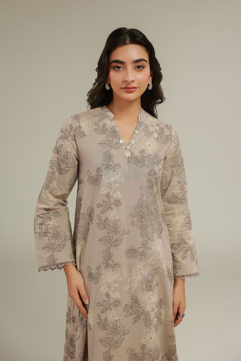 Floral Cambric Kurta