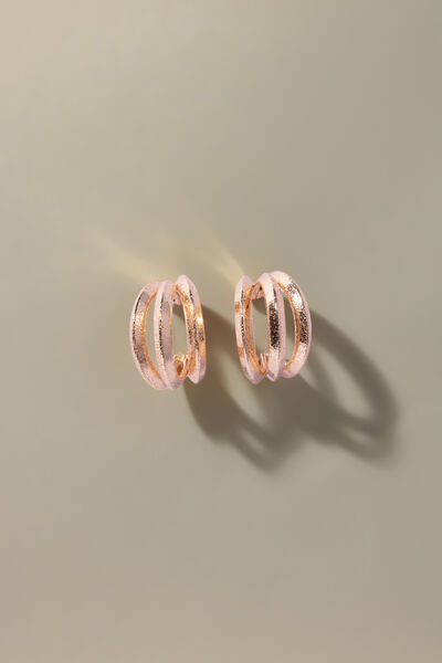Solid Metal Single Earrings