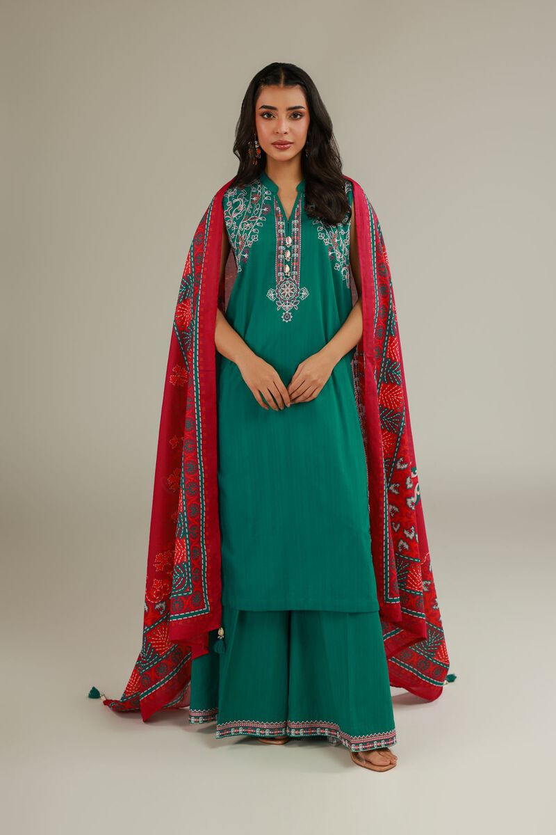 Floral Tassel Dupatta