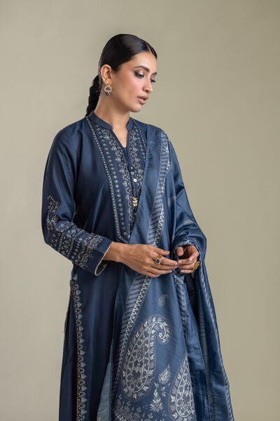 Embroidered Polyester Silk Printed Silk Dupatta