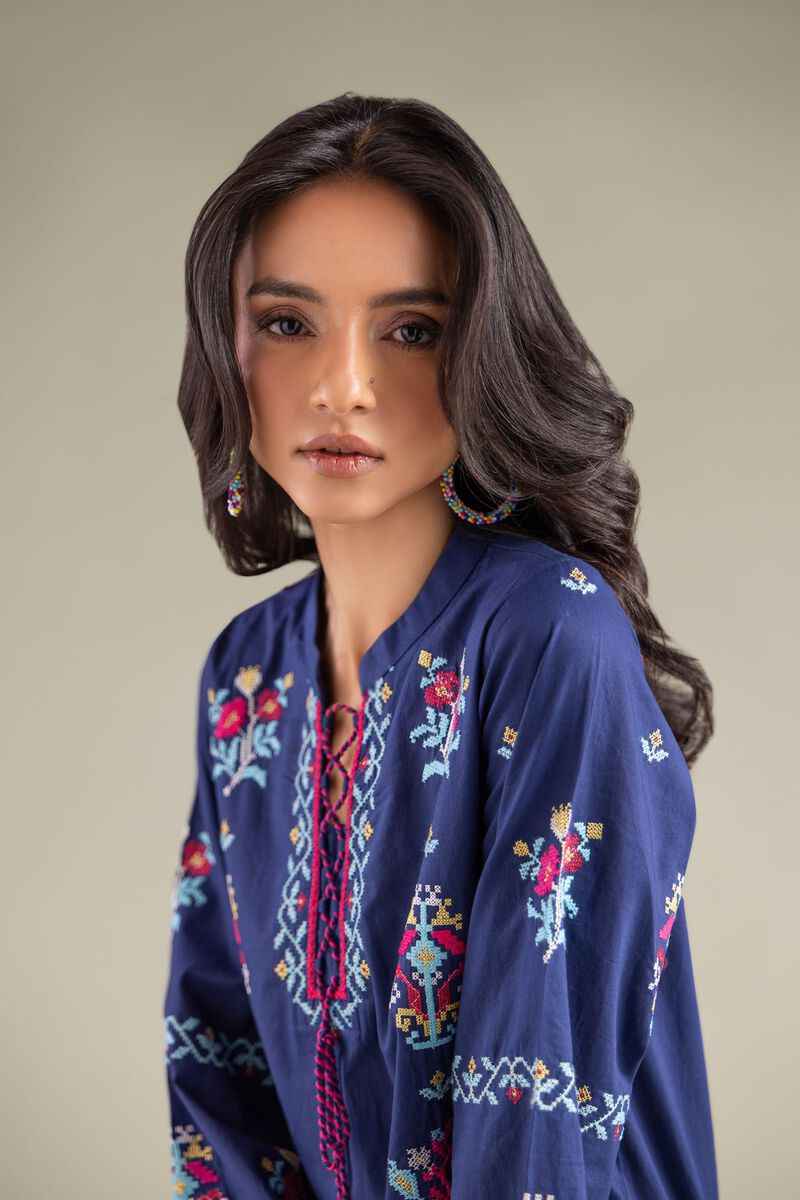 Geometric Lace Kurta