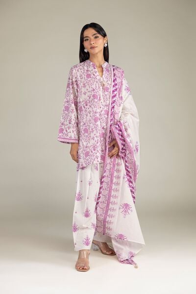 Floral Cambric Shalwar, image 1