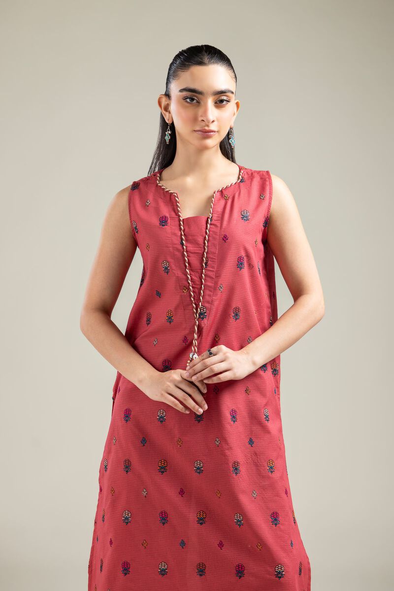 Sleeveless Longline Kurta