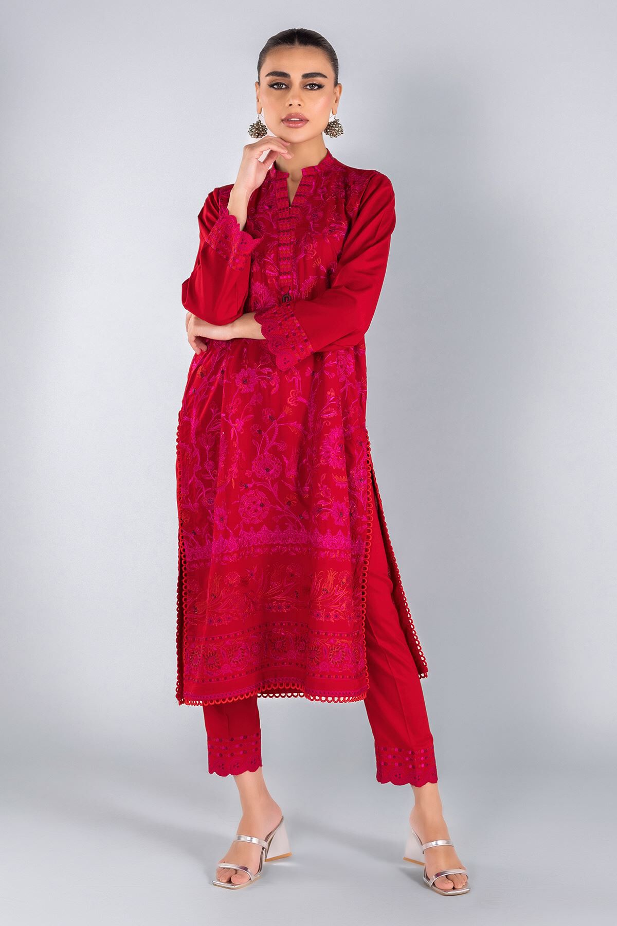 Khaadi shop white dress