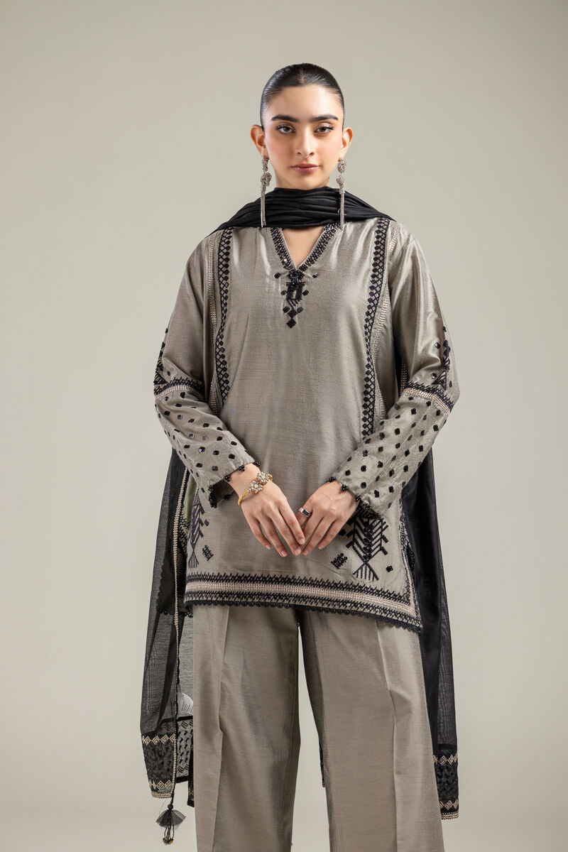 Black Cotton Dupatta
