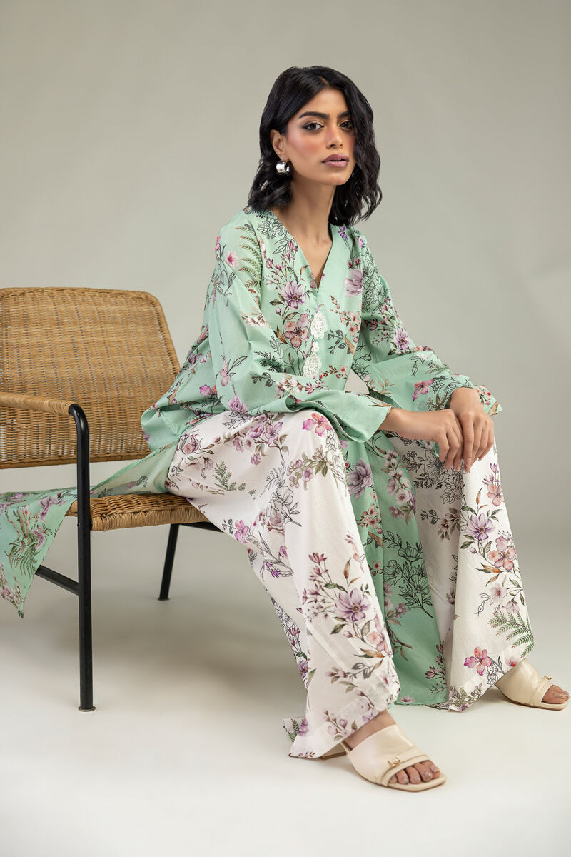 Floral Cambric Kurta