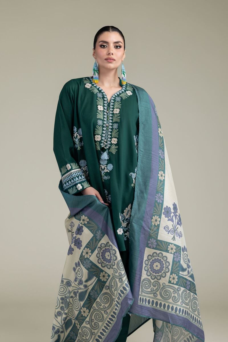 Floral Silk Dupatta
