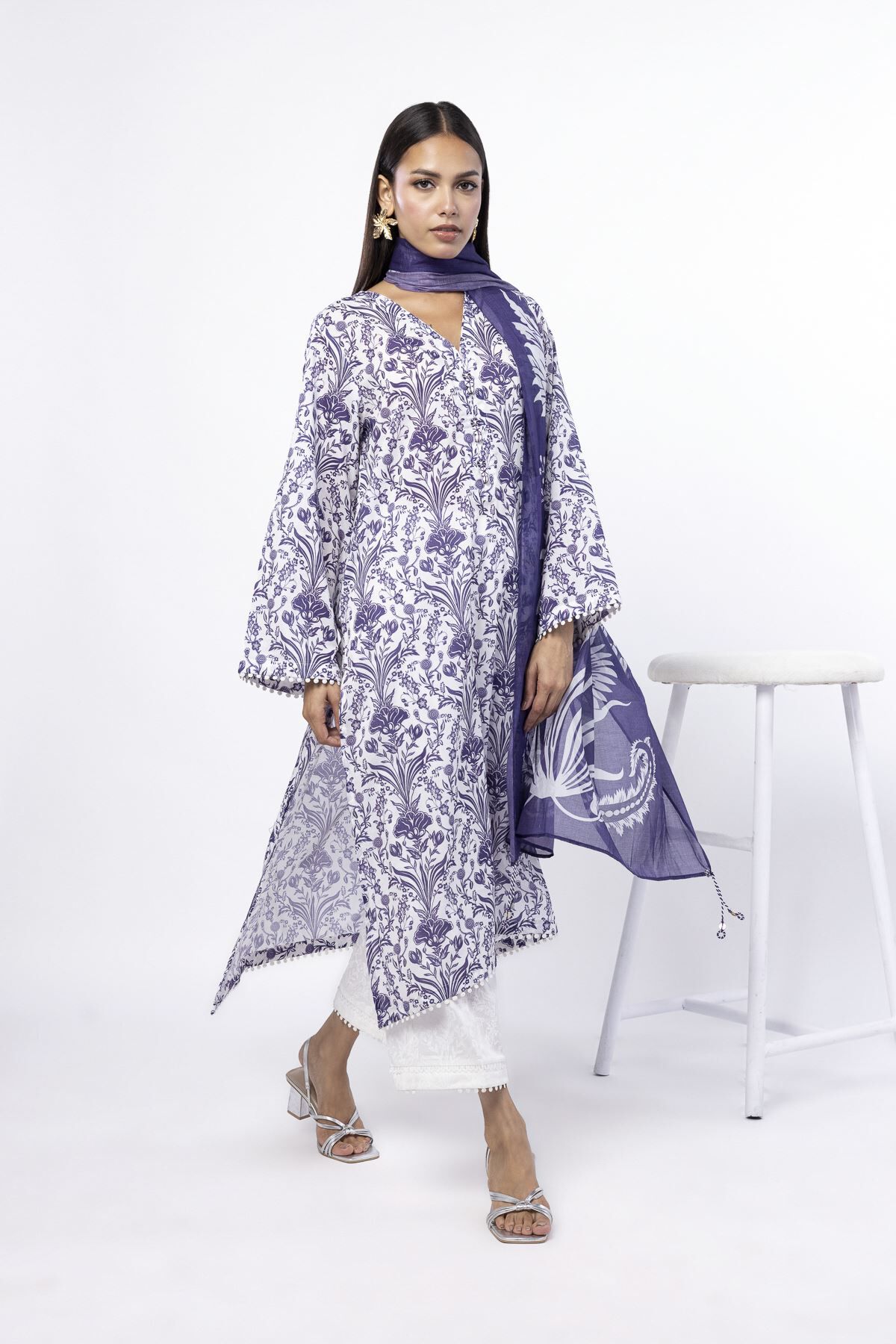 ギャッベ Made in Pakistan Buy Tailored 3 Piece | 0.0 N/A | SS2512AST-VG_MULTI | Khaadi Pakistan