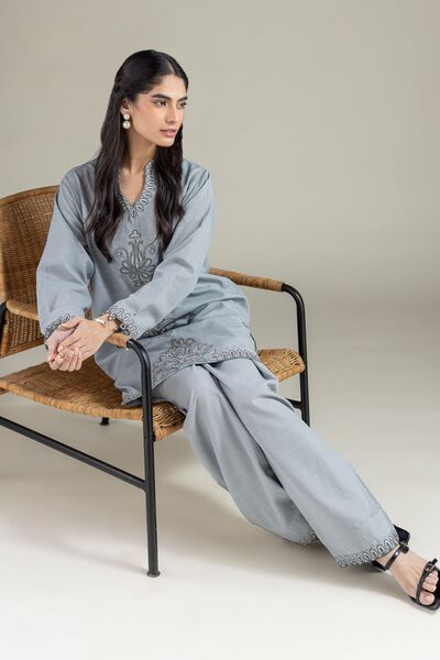 Embroidered | Khaddar
            
        Kurta