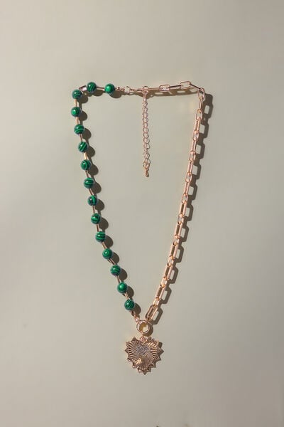 Embellished Metal Single Necklace