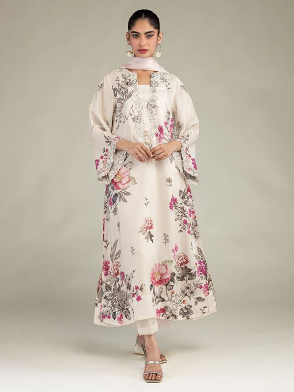 Floral Long Kurta