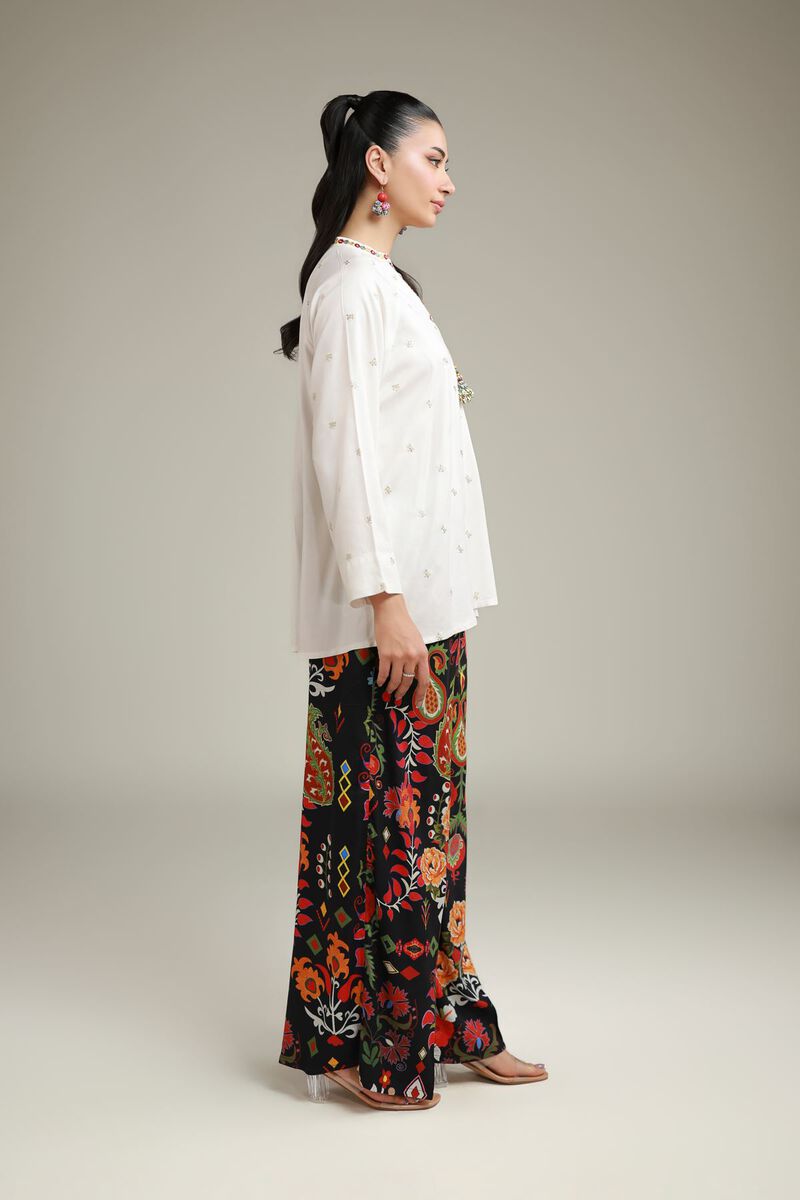 Black Viscose Trousers