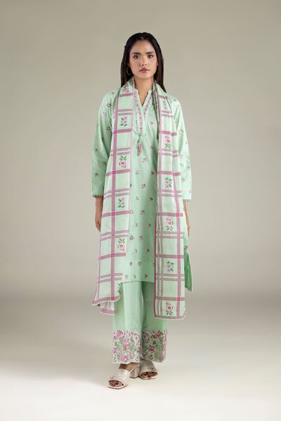 Floral Geometric Dupatta, image 1