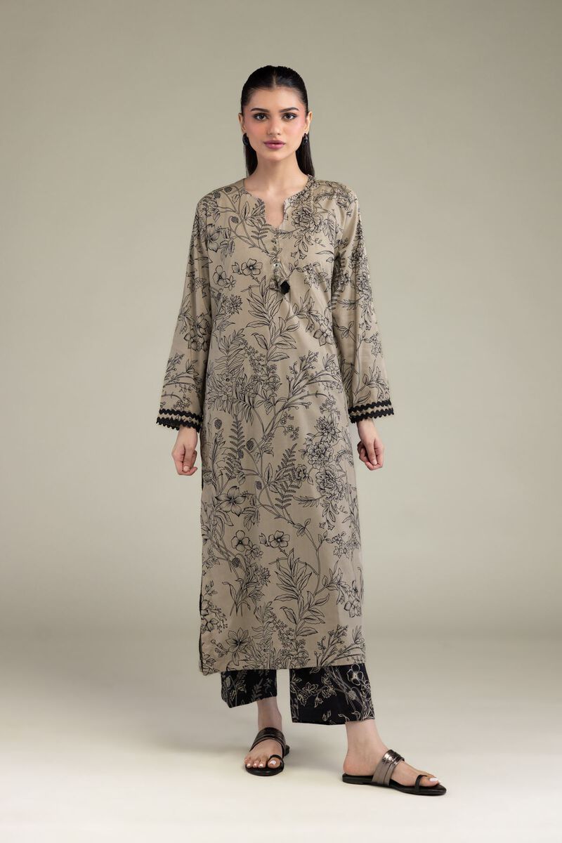 Black Floral Pants view 2