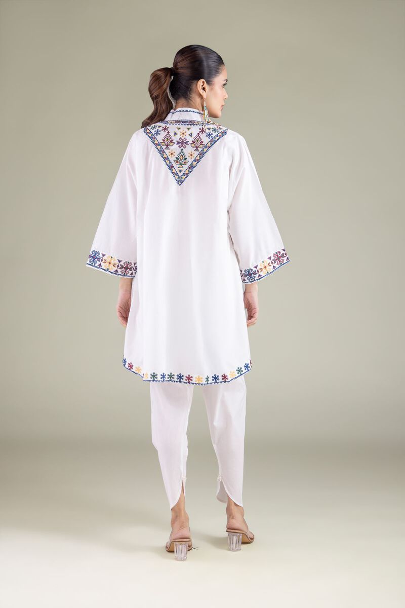 Geometric V-Neck Kurta