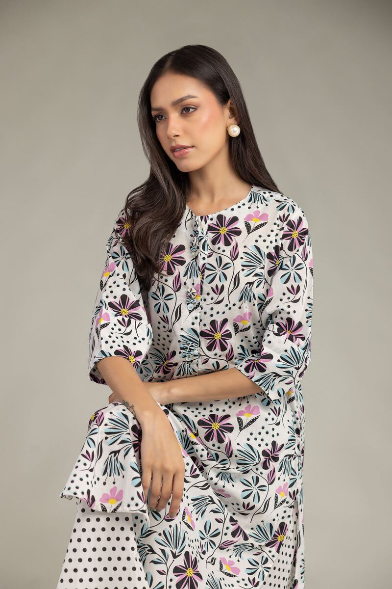 Floral Cambric Kurta