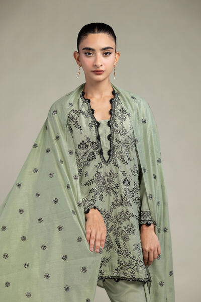 Floral Cotton Dupatta, image 1