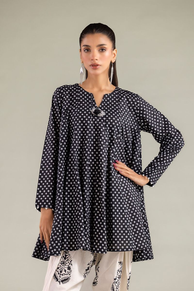 Geometric V-Neck Kurta