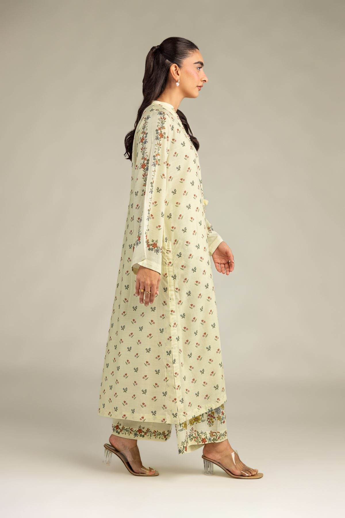 Khaadi - Floral Silk Pants