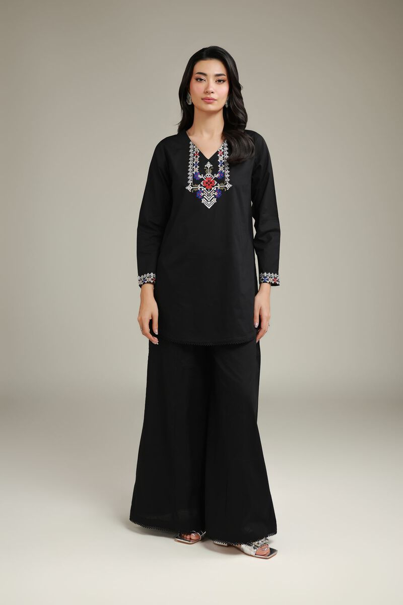 Black Cambric Kurta