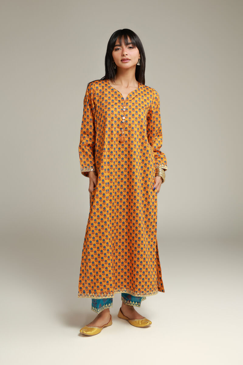 Floral Cambric Kurta