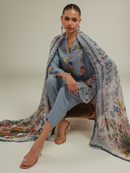 Floral Lace Kurta