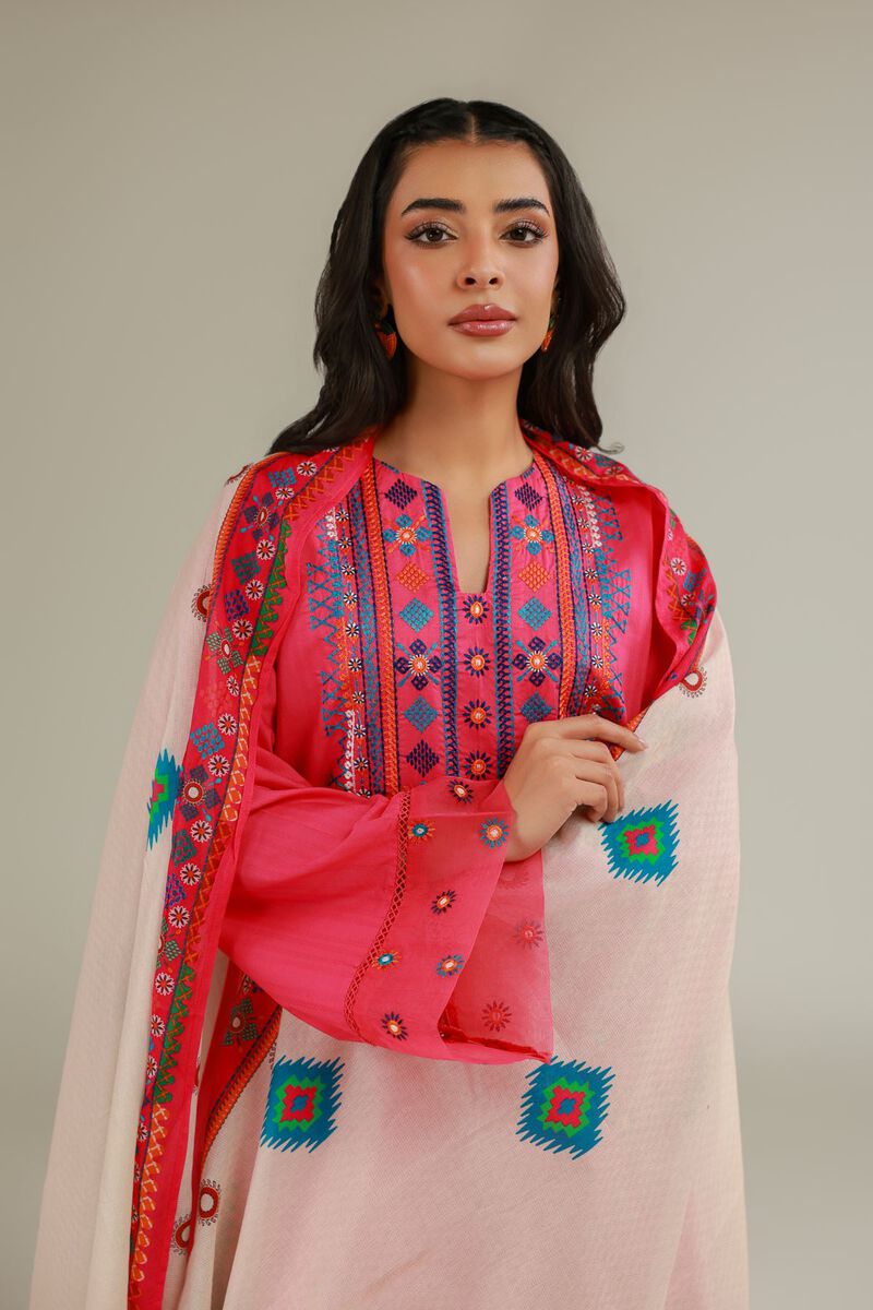 Cotton Pom-Pom Dupatta